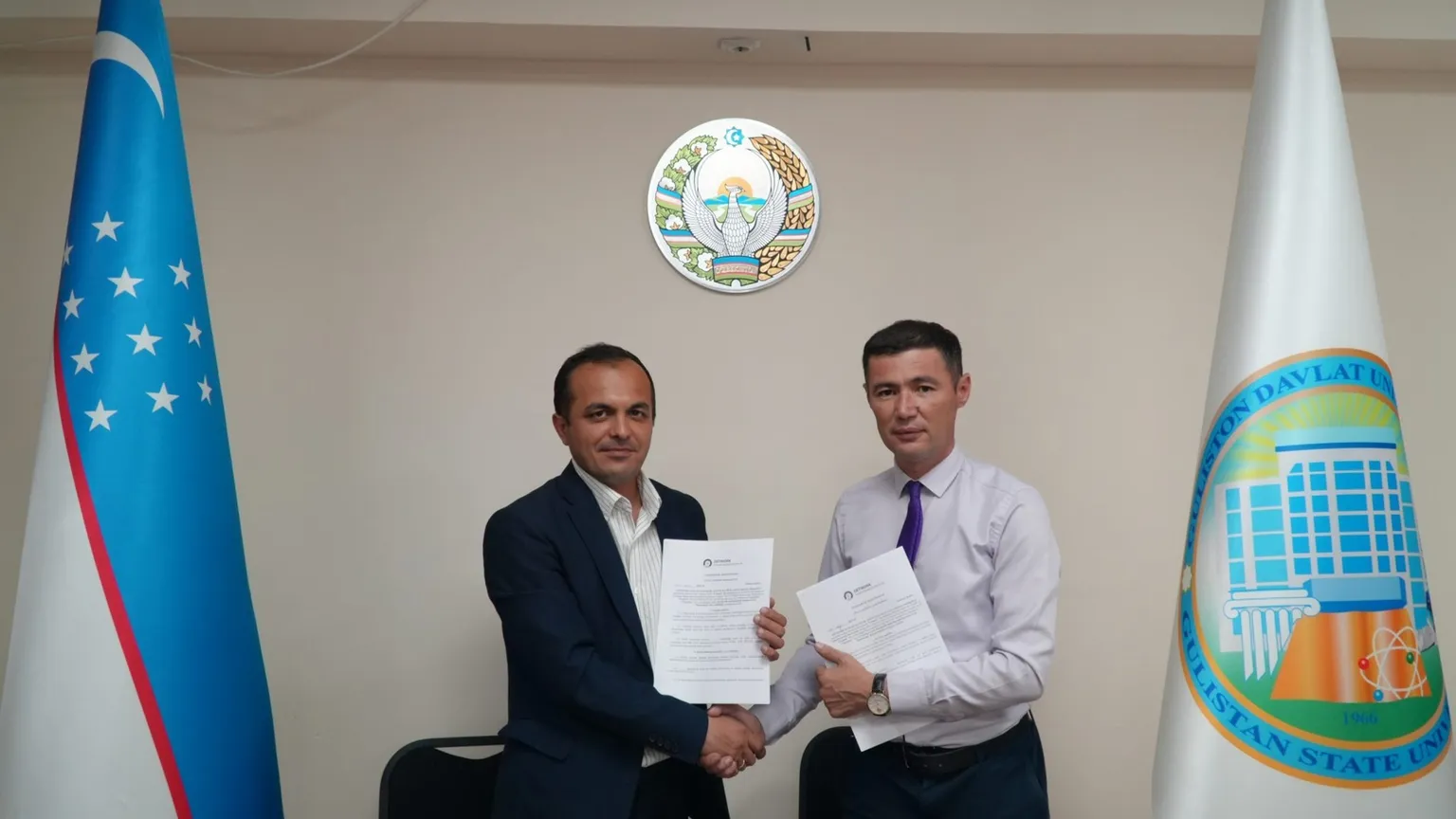 Between Getwork Private Employment Agency and Gulistan State University, a memorandum of cooperation was signed.